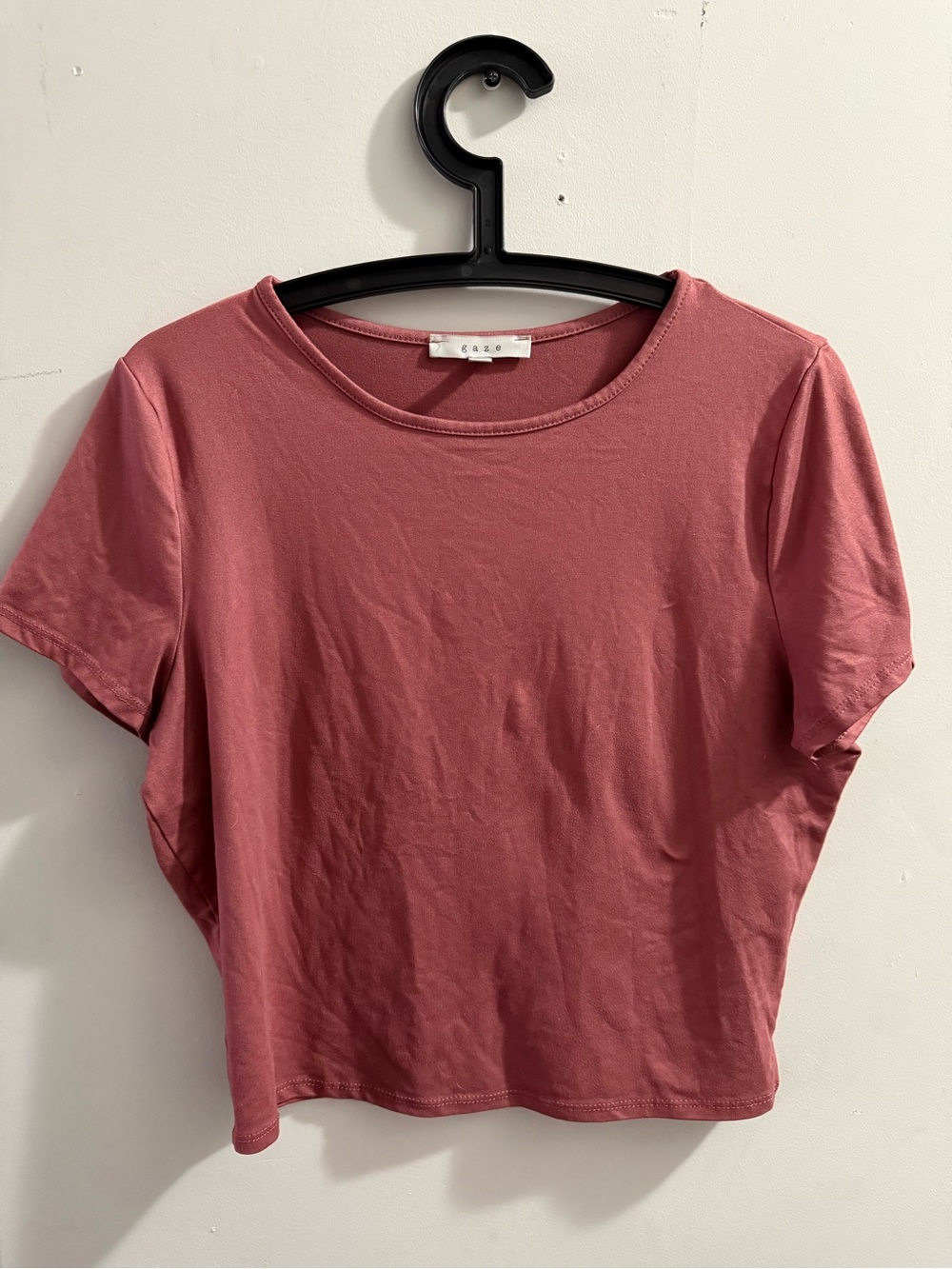 gaze Dusty Rose Crewneck Short Sleeve Tee